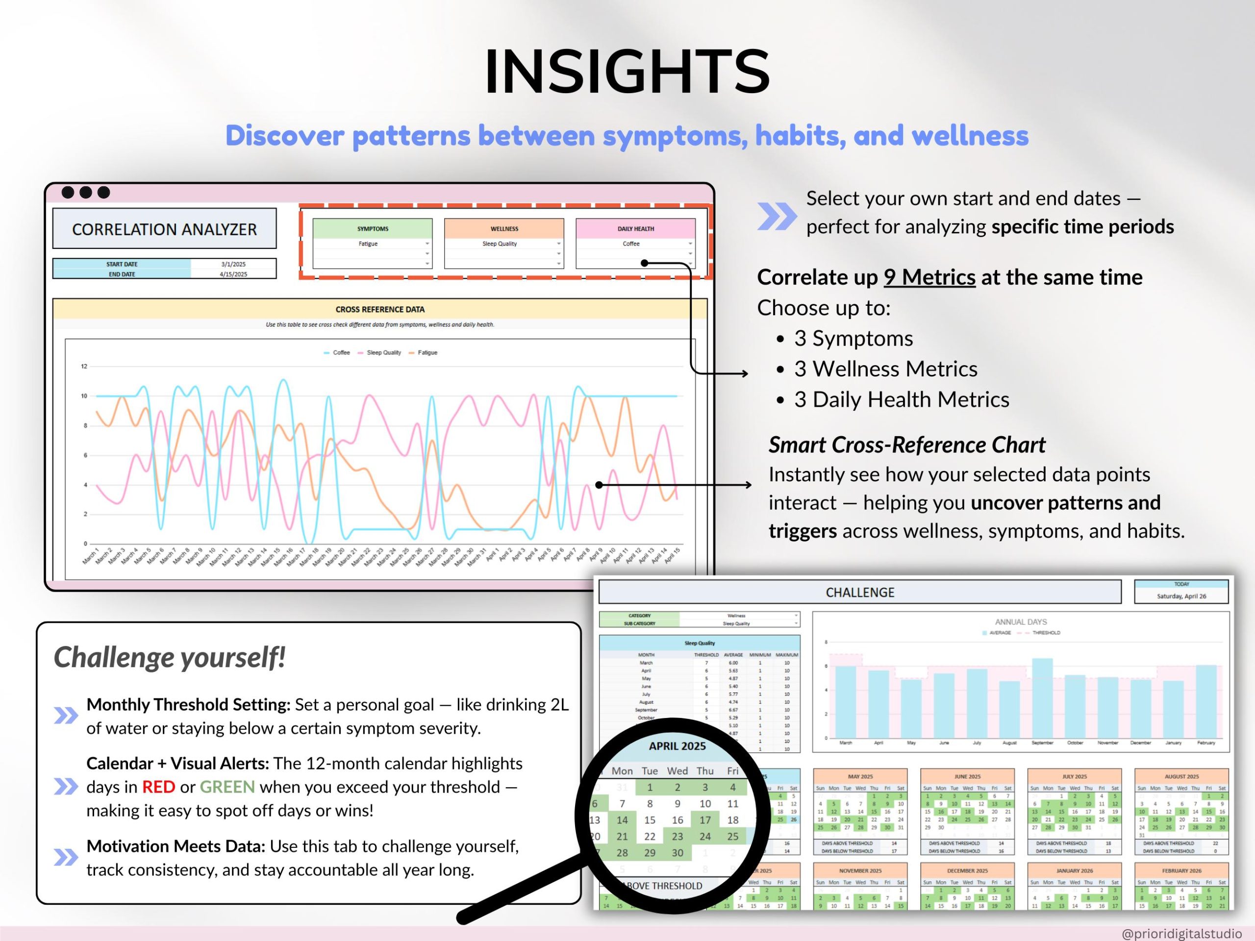 Health Wellness Tracker Spreadsheet Google Sheets V3.8.1 - Image 2