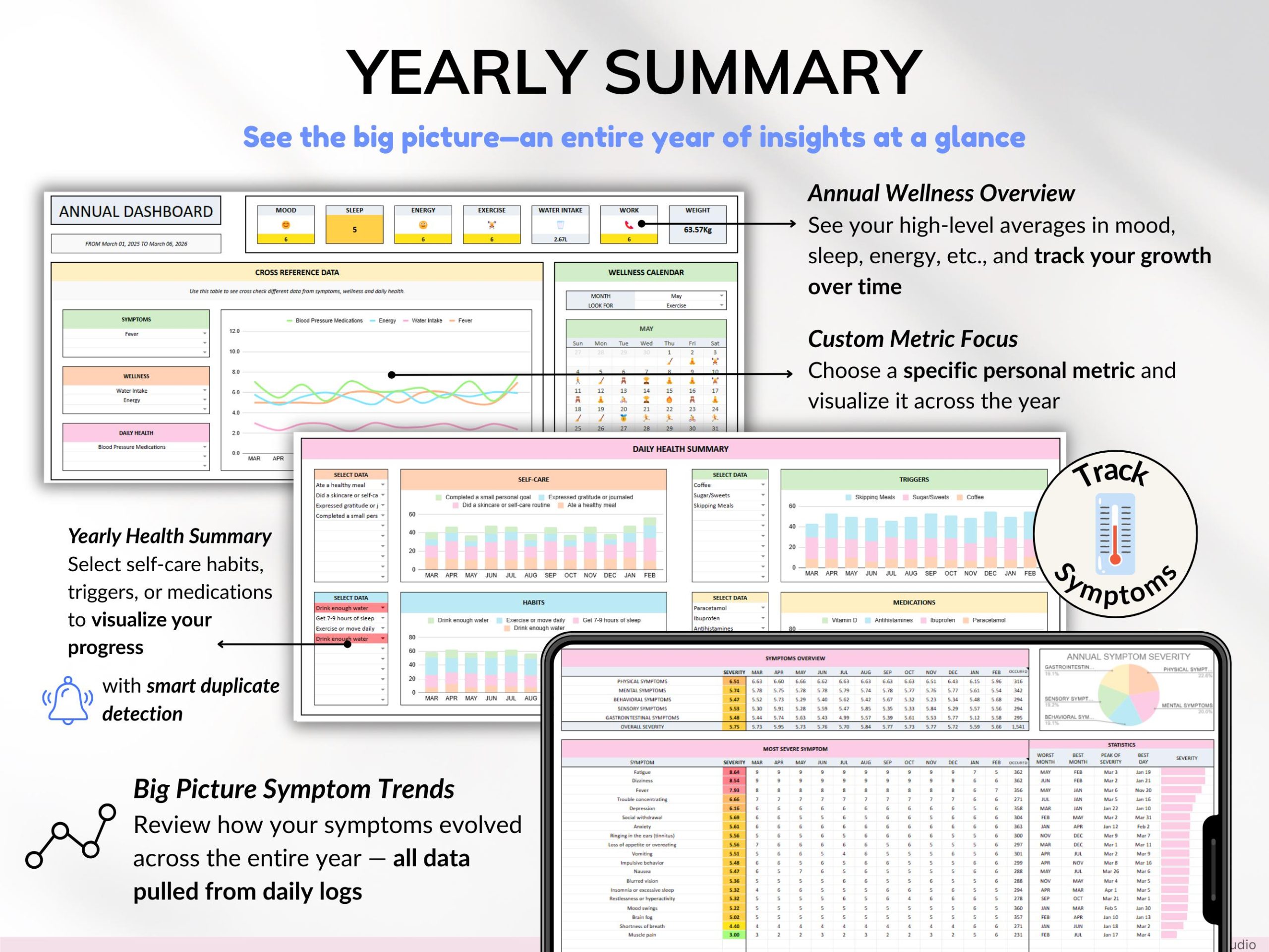 Health Wellness Tracker Spreadsheet Google Sheets V3.8.1 - Image 4