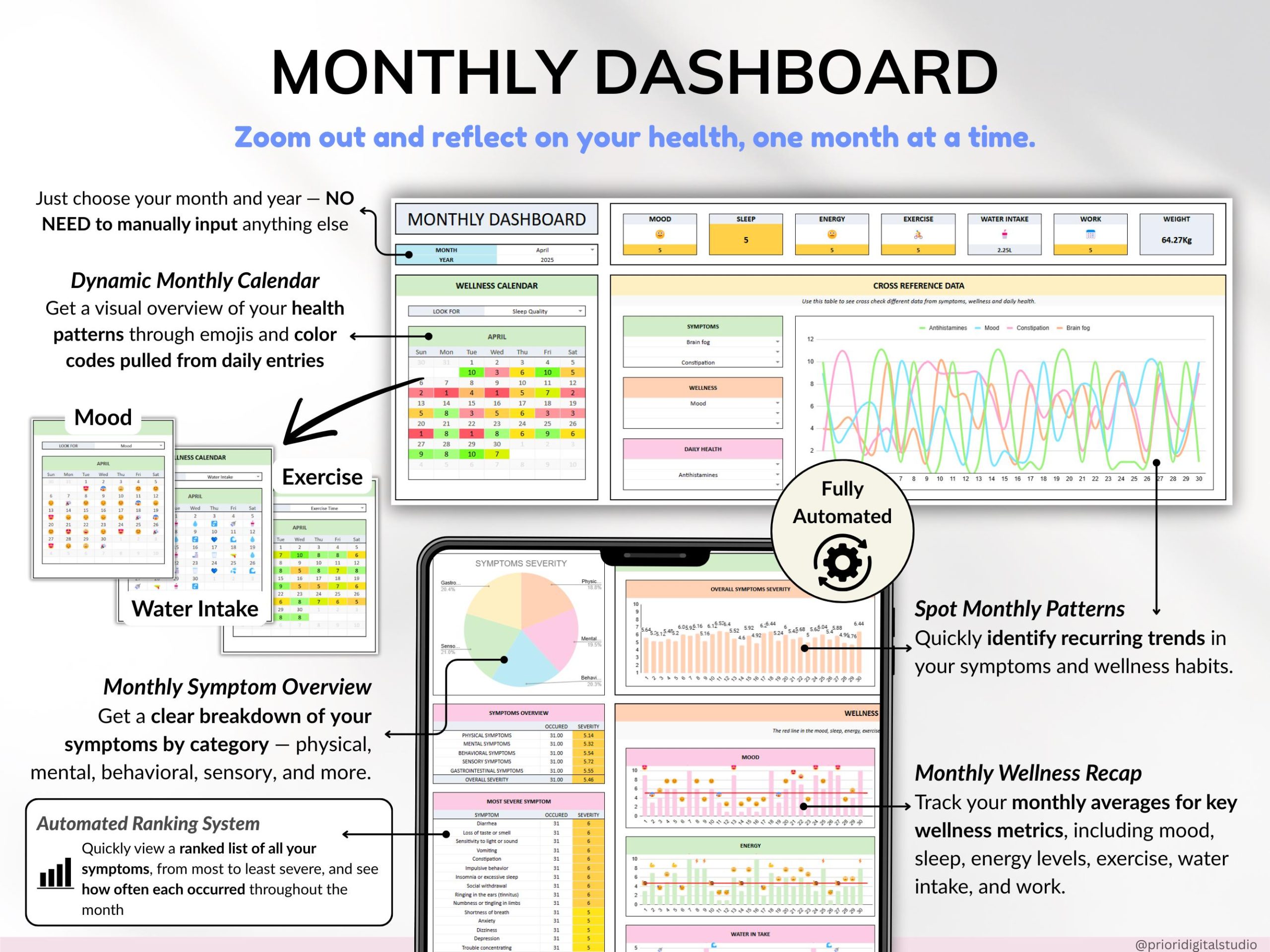 Health Wellness Tracker Spreadsheet Google Sheets V3.8.1 - Image 8