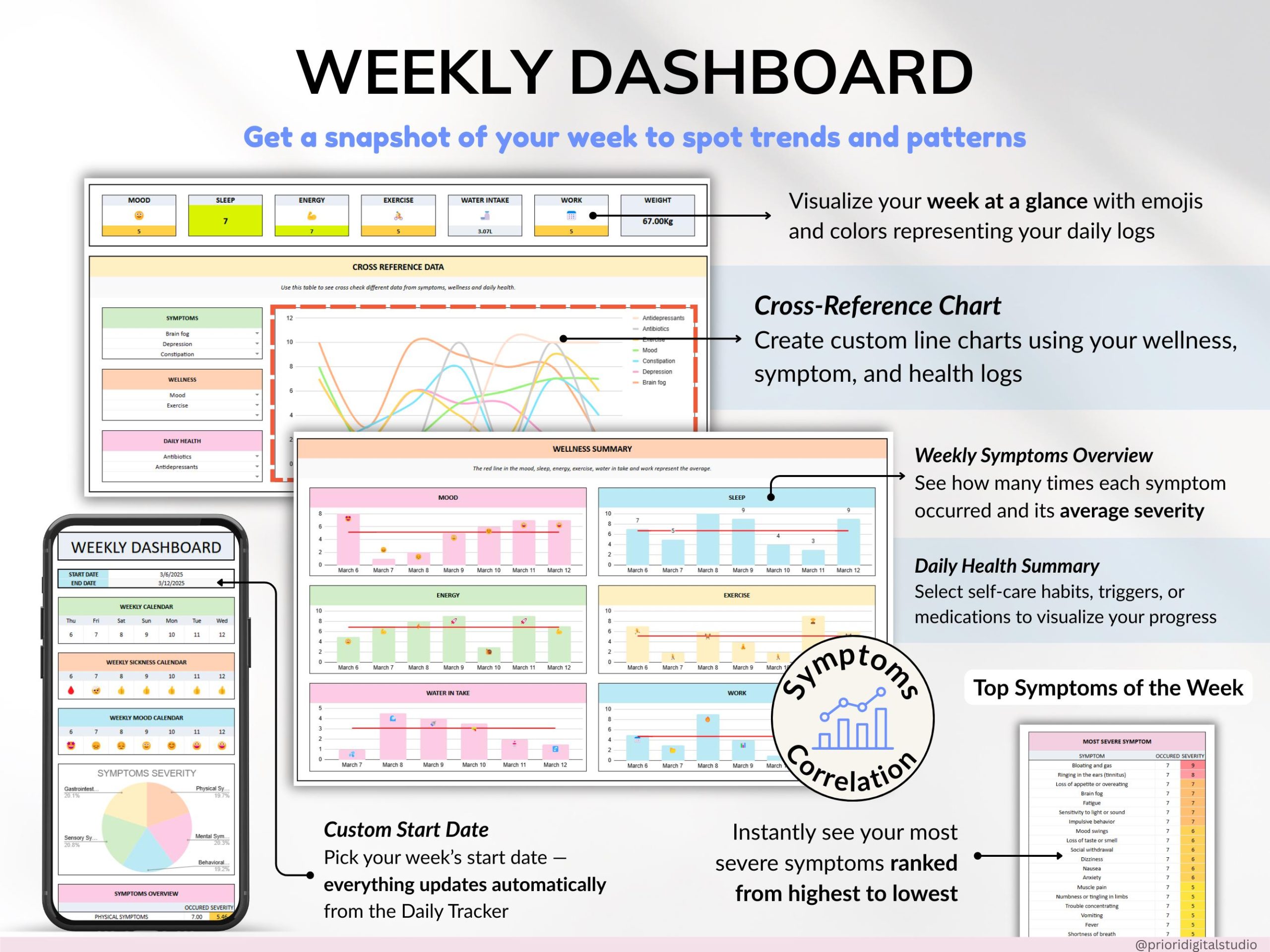 Health Wellness Tracker Spreadsheet Google Sheets V3.8.1 - Image 10