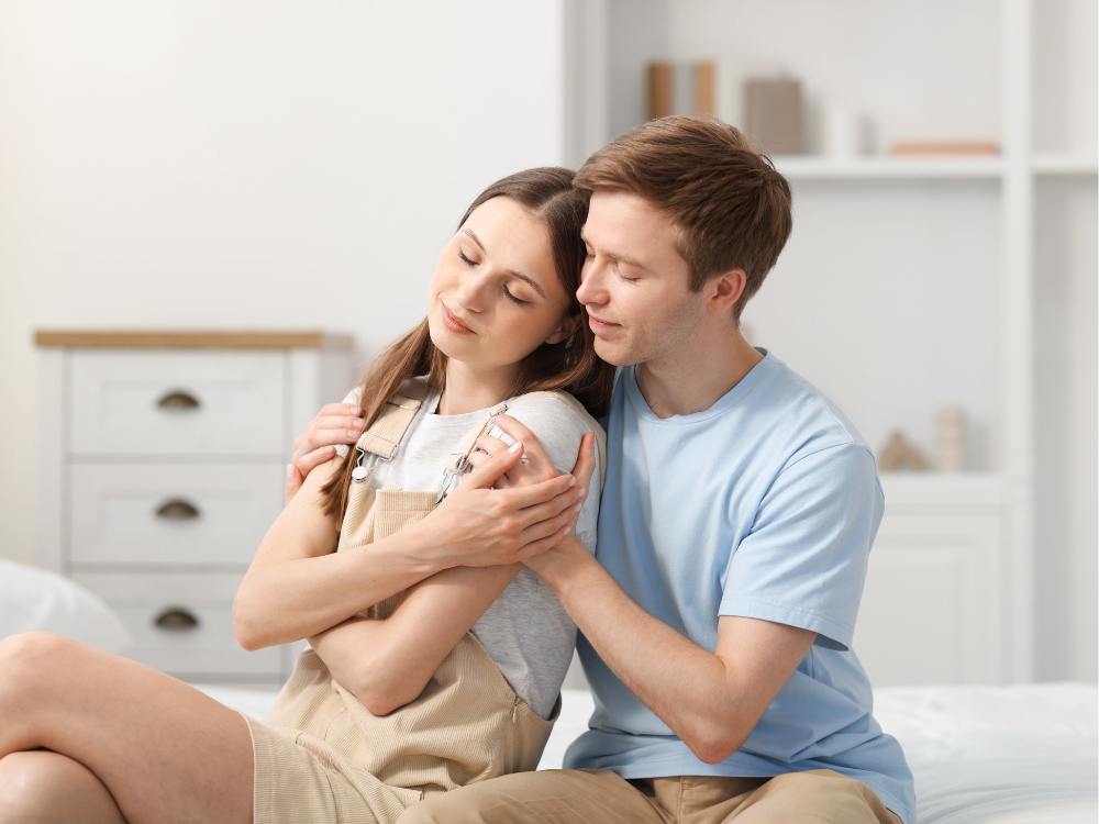 Woman showing empathy and emotional connection during apology conversation