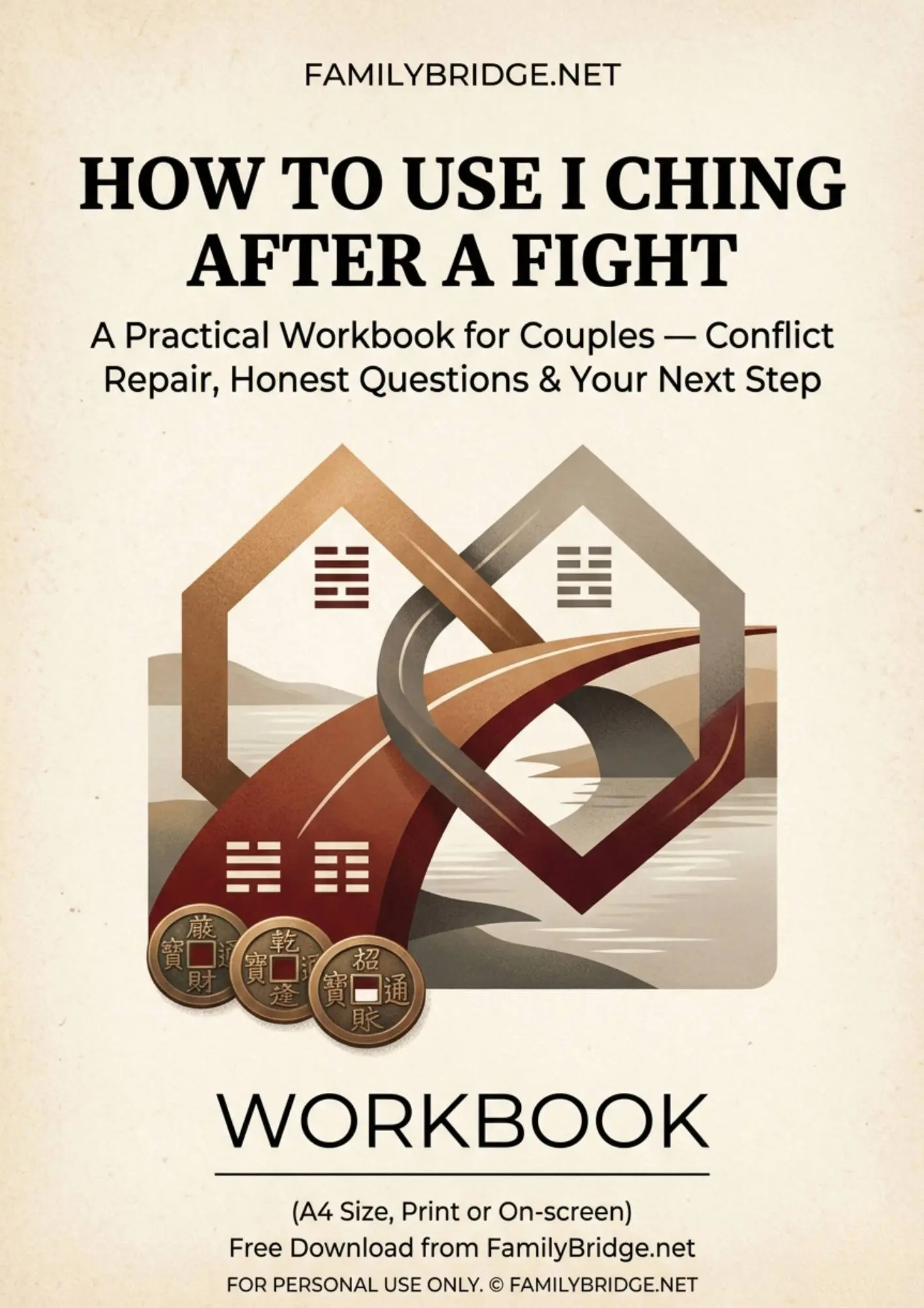 Cover of the free PDF guide: I Ching for Couples — Getting Started