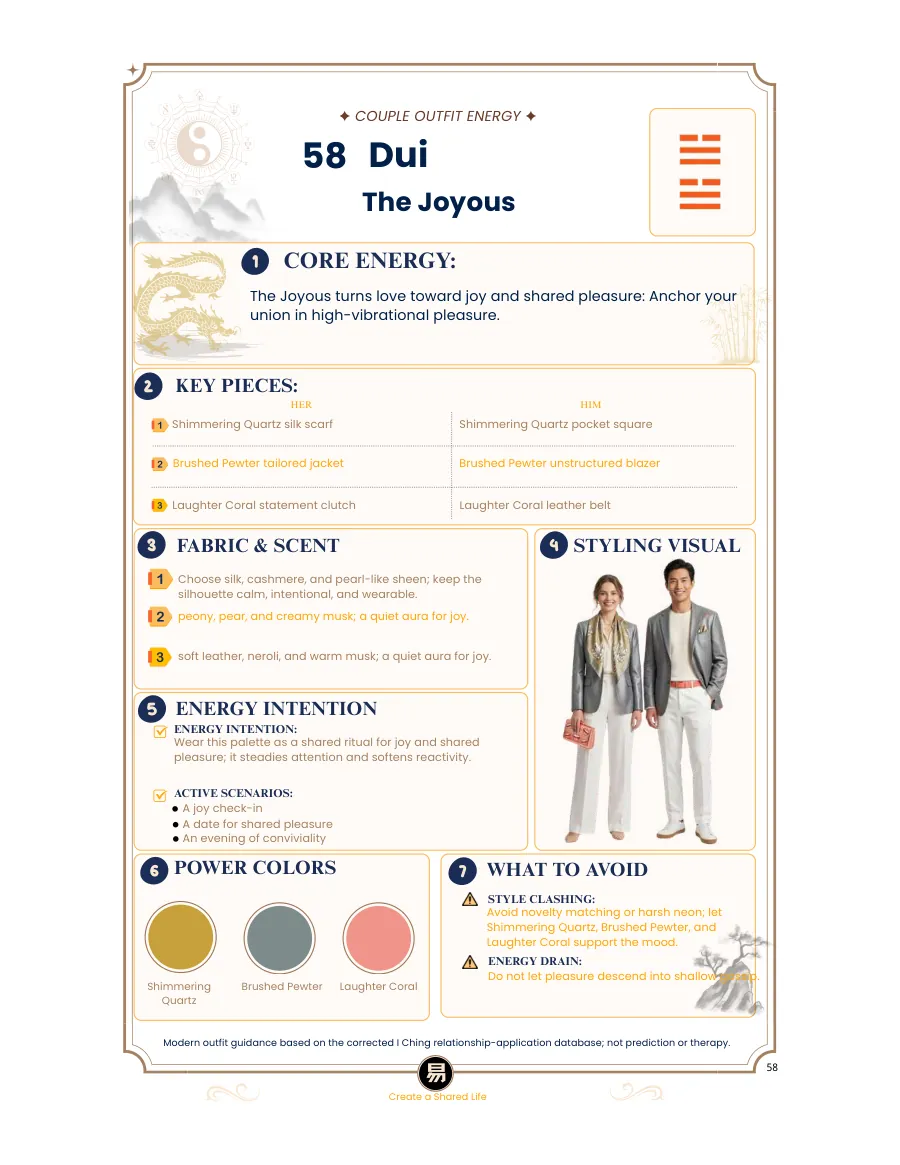 Dui The Joyous couple style guide page