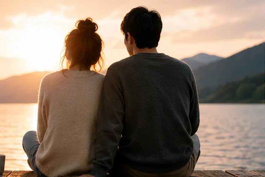 I Ching love pattern quiz for a couple reviewing relationship questions together